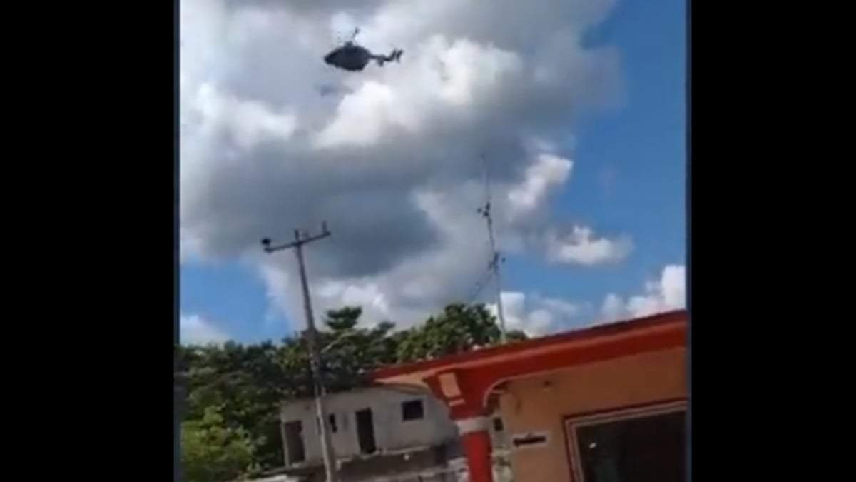 Pobladores de Centla grabaron la caída de la aeronave
