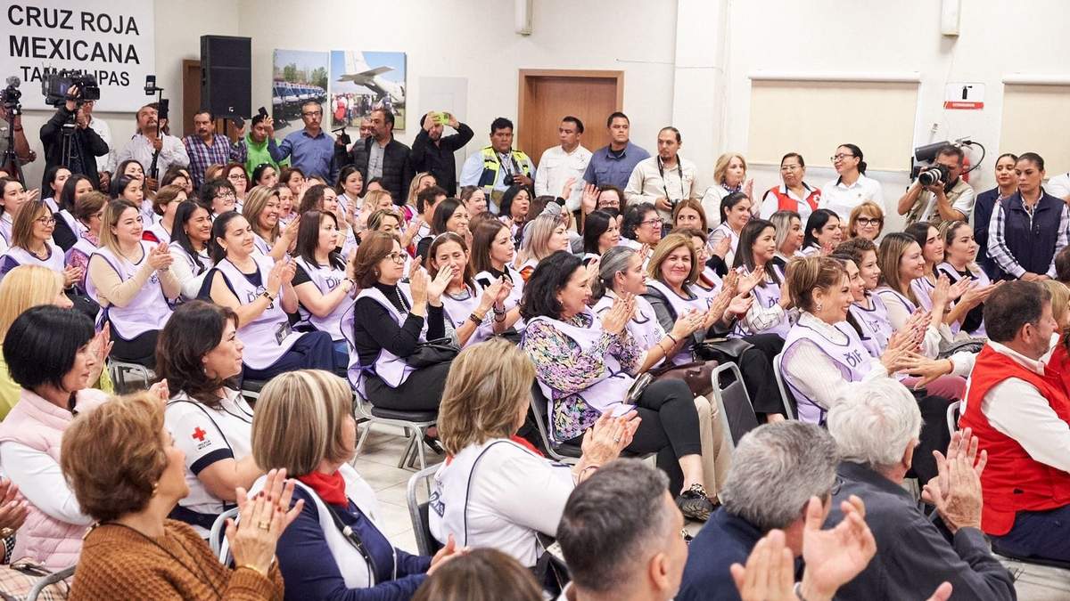 Pone en marcha María de Villarreal la Colecta Anual de la Cruz Roja Mexicana 2024 en Tamaulipas