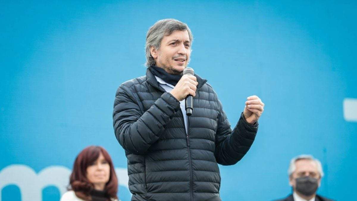 El presidente del bloque del Frente de Todos de la Cámara de Diputados, Máximo Kirchner. Fuente: (Twitter)