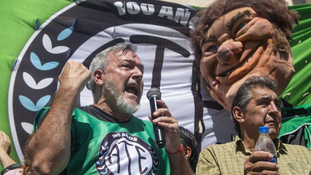 La Asociación Trabajadores del Estado (ATE) rechazó el proyecto de reforma laboral que impulsa el Gobierno, y su secretario general, Rodolfo Aguiar