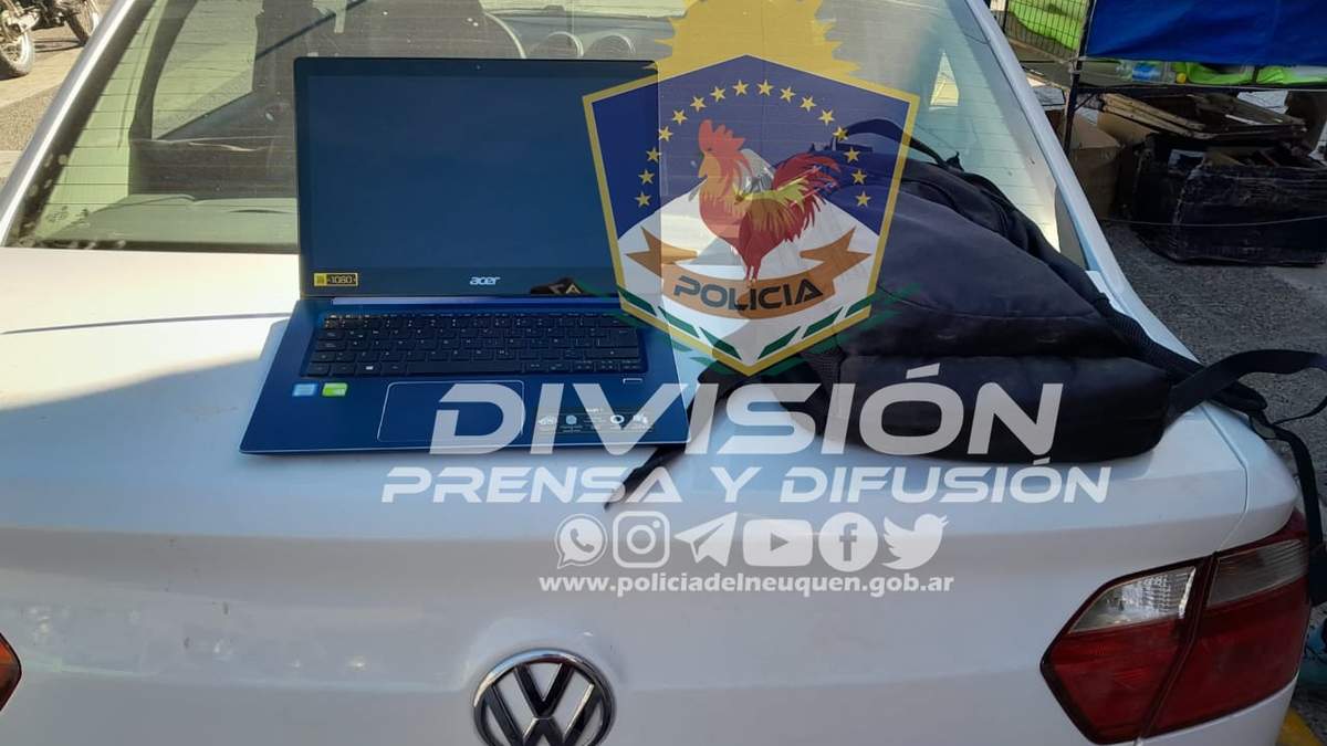 Ordenador portátil recuperado por la Policía. Fuente: (Prensa Policía)