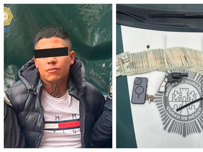Detienen a un hombre vinculado con un asalto a dos personas que cambiaron divisas en el AICM