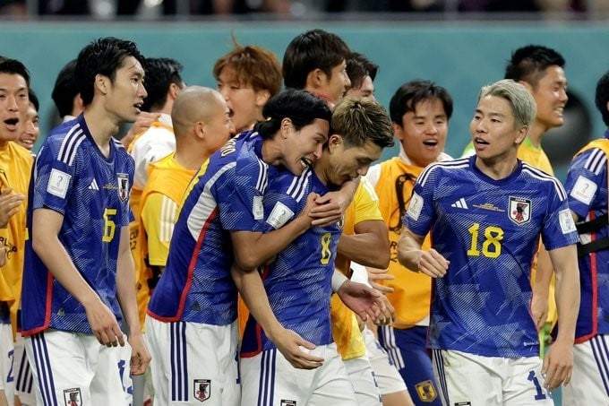 La selección de Japón vence  2-1 a la de Alemania en el Mundial de Qatar 2022, el 23 de noviembre de 2022