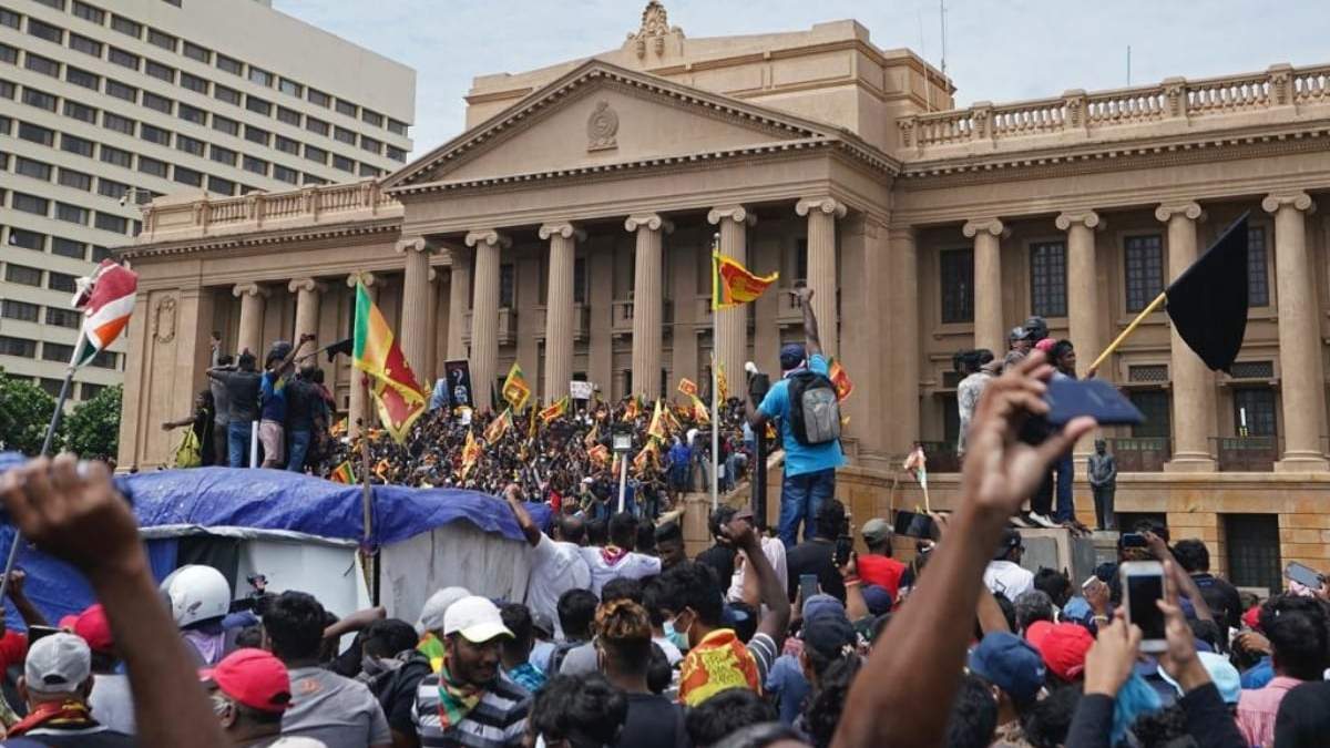 Protestas en Sri Lanka para exigir la renuncia de Gotabaya Rajapaksa