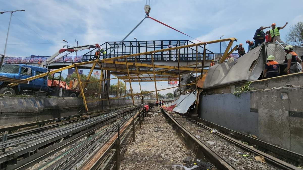 Estructura metálica dañada