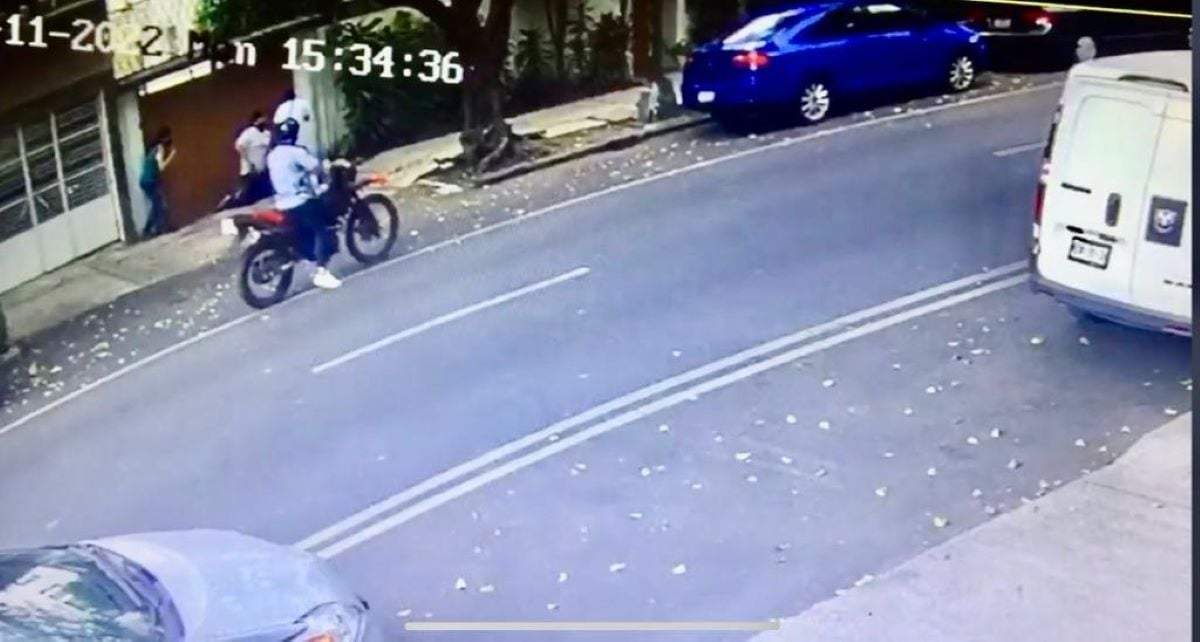 El asalto captado en video