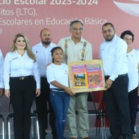 Tamaulipas participa con el presidente López Obrador en ceremonia del nuevo ciclo escolar