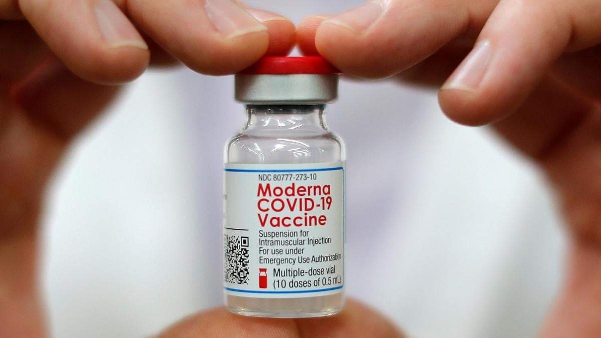 Vacuna contra el coronavirus de la farmacéutica Moderna. Fuente: (Twitter)