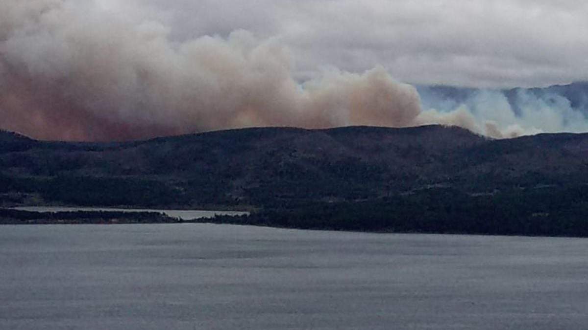 Regía una alerta amarilla que indicaba la peligrosidad de hacer fuego. Fuente: (Twitter)