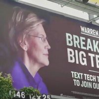 Elizabeth Warren propone acotar a Google… y empleados de esa empresa donan a su campaña