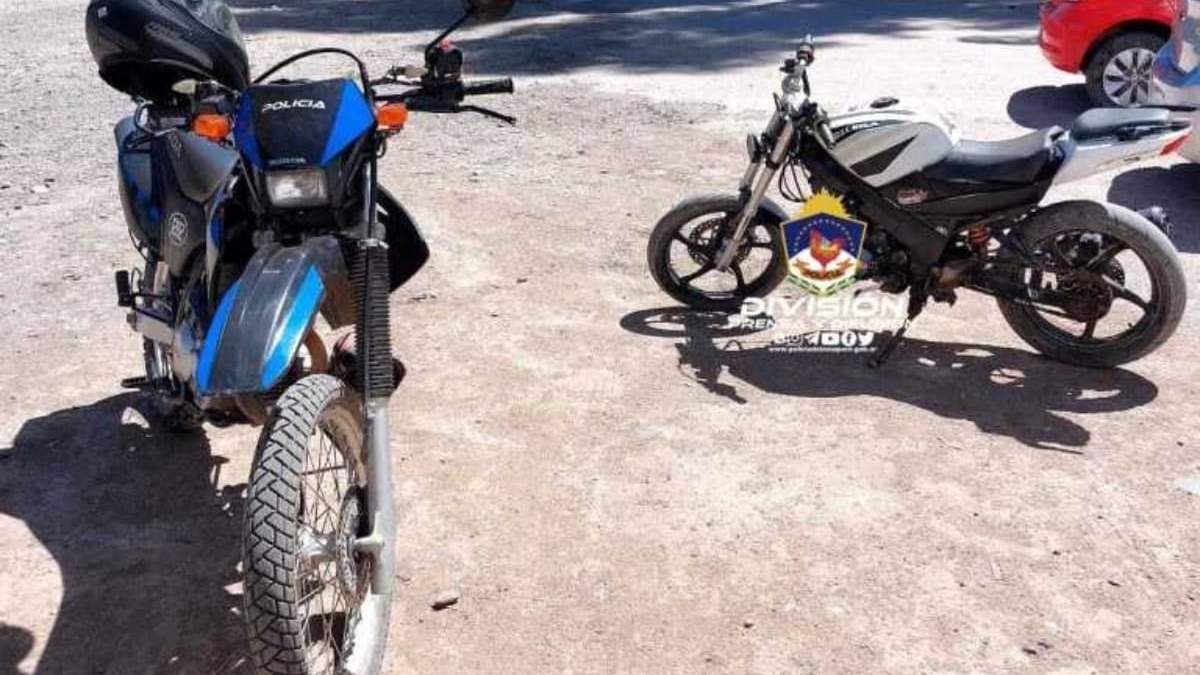 Motociclistas detenidos. Fuente: (Policía Neuquén).