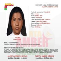Desaparición de niña chol enciende alertas en Chiapas; suman 23 menores desaparecidos en dos meses