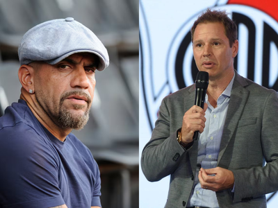 Verón recogió el guante y golpeó con un durísimo palo contra Jorge Brito, presidente de River
