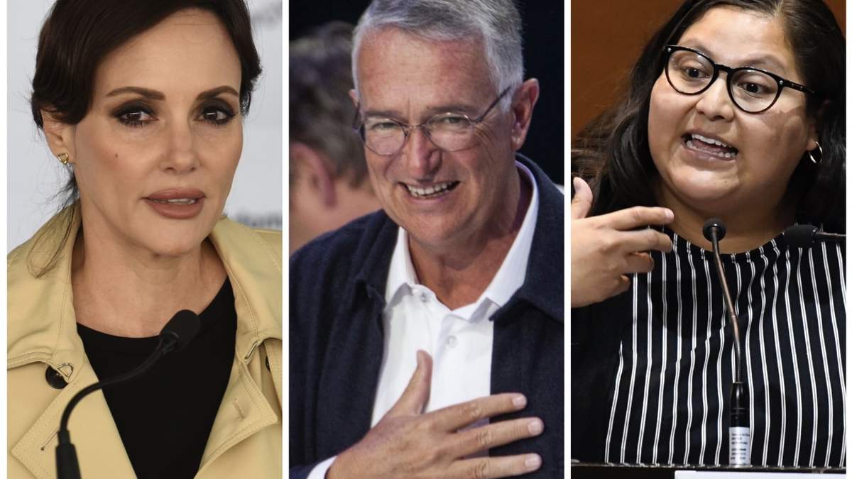 Lilly Téllez, Ricardo Salinas Pliego y Citlalli Hernández