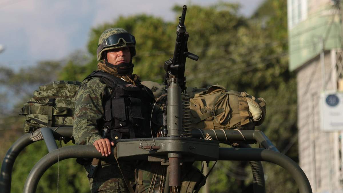 Un elemento militar en Guerrero