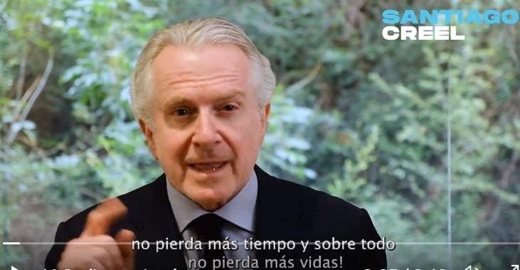El diputado panista, Santiago Creel