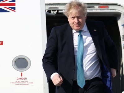 Boris Johnson viajó de sorpresa a Kiev para reunirse con Volodímir Zelenski