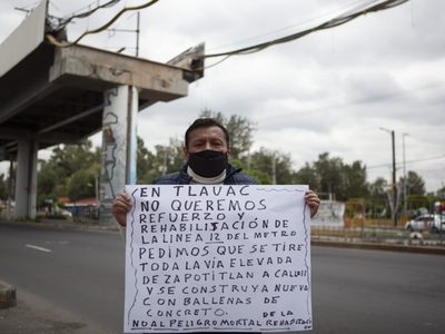 Slim anuncia reparación de tramo de Línea 12, tras reunión con AMLO