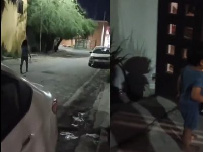 Captan en VIDEO el momento en el que una joven mujer abandona a su hijo en plena calle