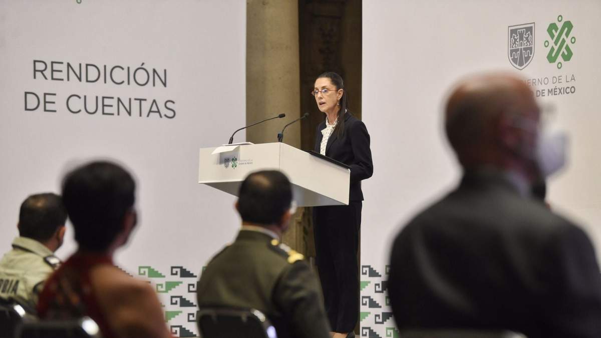 Claudia Sheinbaum, jefa de gobierno de la CDMX, en su informe