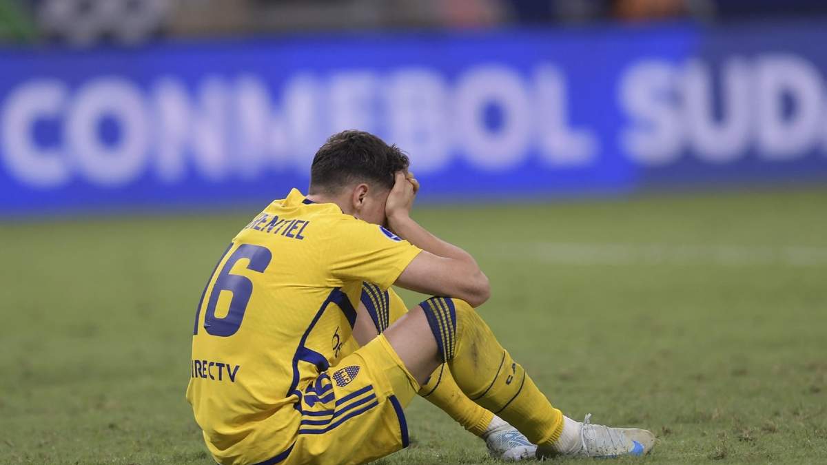 Boca y Miguel Merentiel. Fuente: (Twitter)