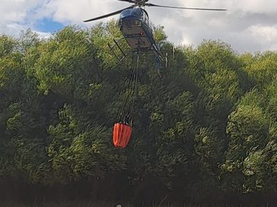 El incendio en Valle Magdalena sigue contenido pero las condiciones meteorológicas complican su control