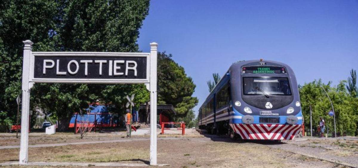 Tren del valle en Plottier. Fuente: (Facebook)