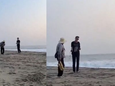 Video muestra agresión de un extranjero a músicos locales en playa de Puerto Escondido