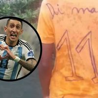 El conmovedor regalo de Ángel Di María con un pequeño fanático de Cabo Verde