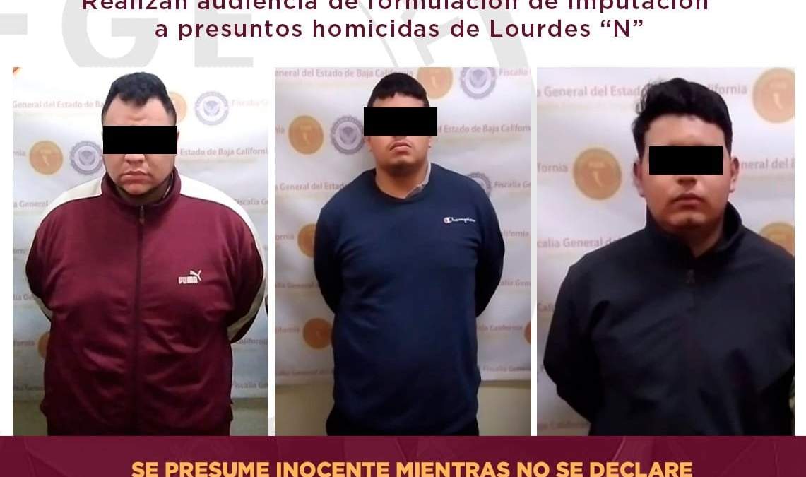 Erick “N”, Guillermo “N” y Kevin “N”, acusados del asesinato de la periodista