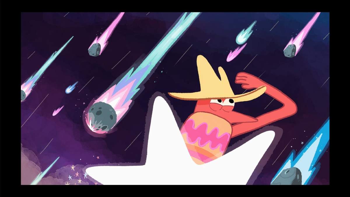 Cuadro del cineminuto "Aquí te encuentras" de Mighty Animation para Pixelatl 2022.