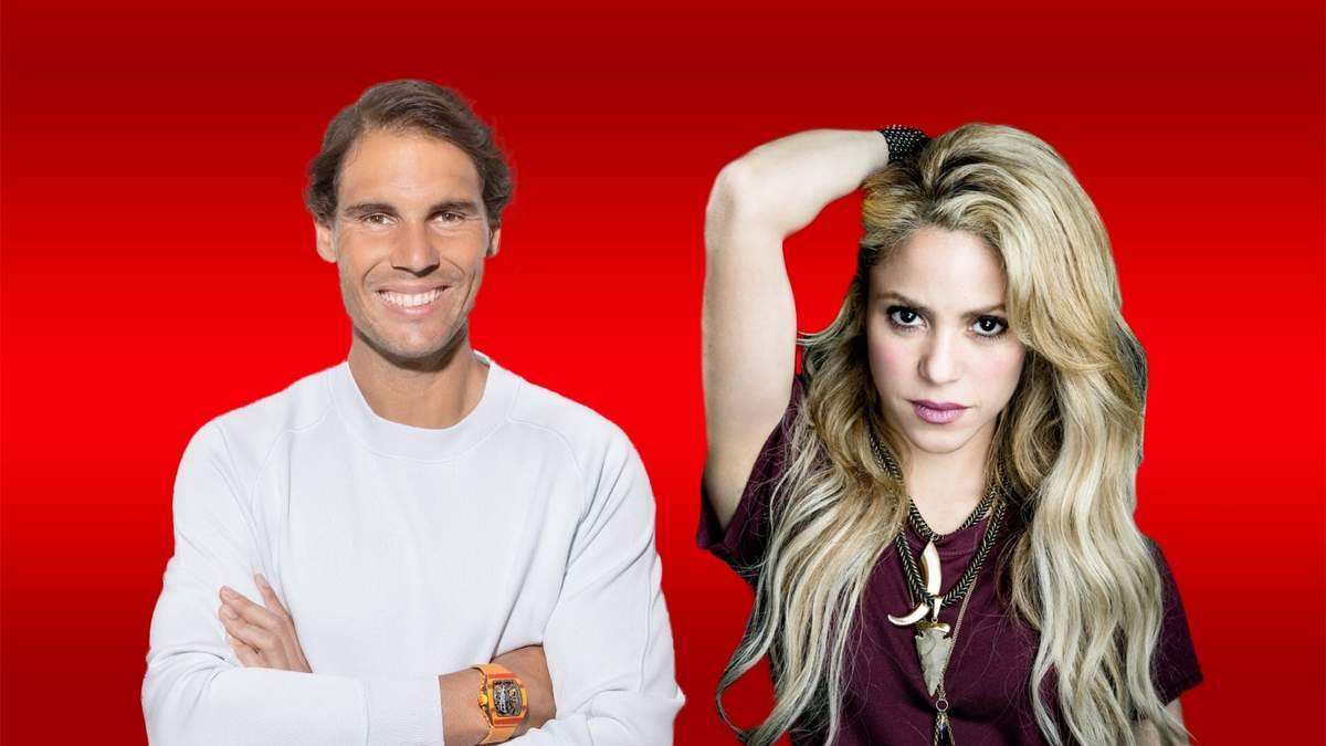 Rafael Nadal y Shakira. Fuente: (Minuto Neuquén)