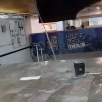 Video muestra el desplome de plafón en la estación Eugenia del Metro