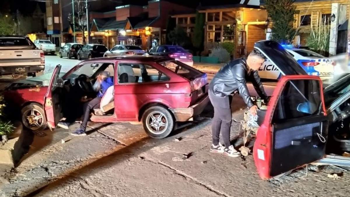 Accidente vial en San Martín de los Andes. Fuente: (Twitter)