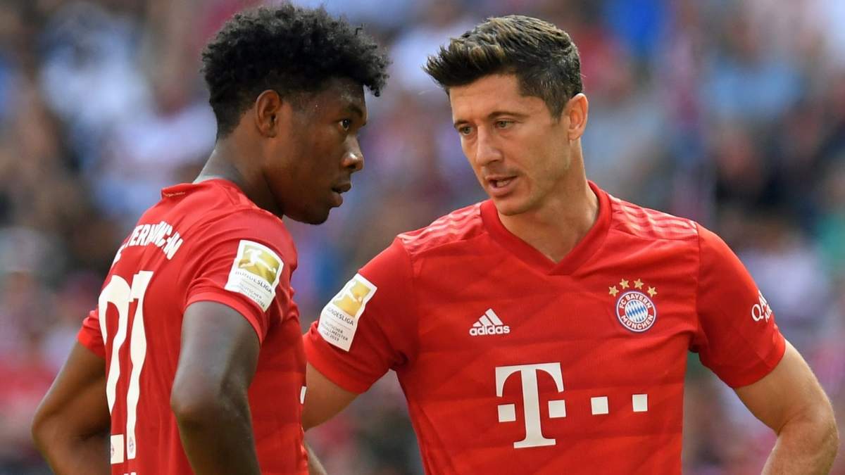 Alaba y Lewandowski. Fuente (Instagram)