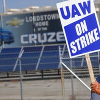A huelga, 50 mil empleados de General Motors en Estados Unidos