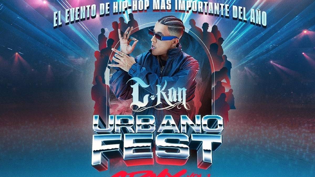 C-Kan en el cartel del Urbano Fest en la Ciudad de México