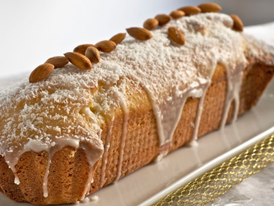Budín saludable de coco y naranja, sin harinas y sin azúcar, ideal para tener siempre a mano
