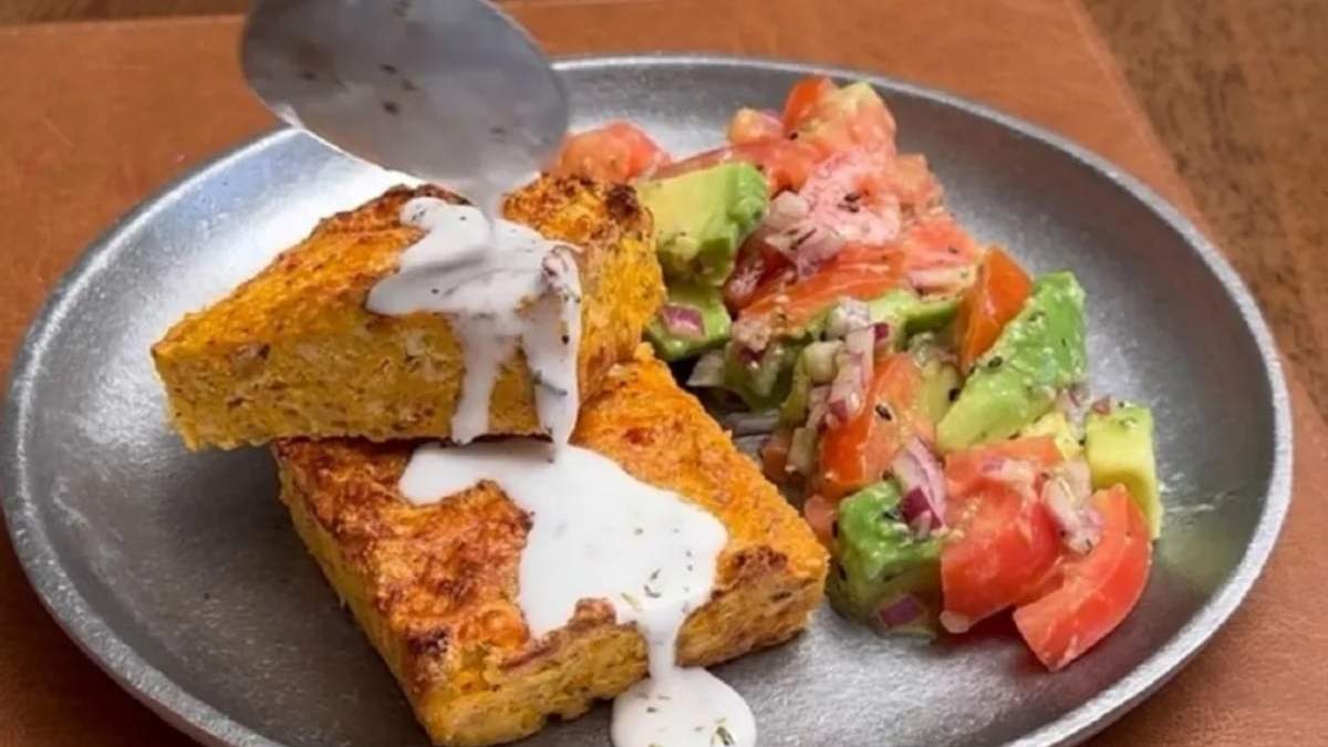 Cuadraditos de pollo y verduras. Fuente: (Instagram)