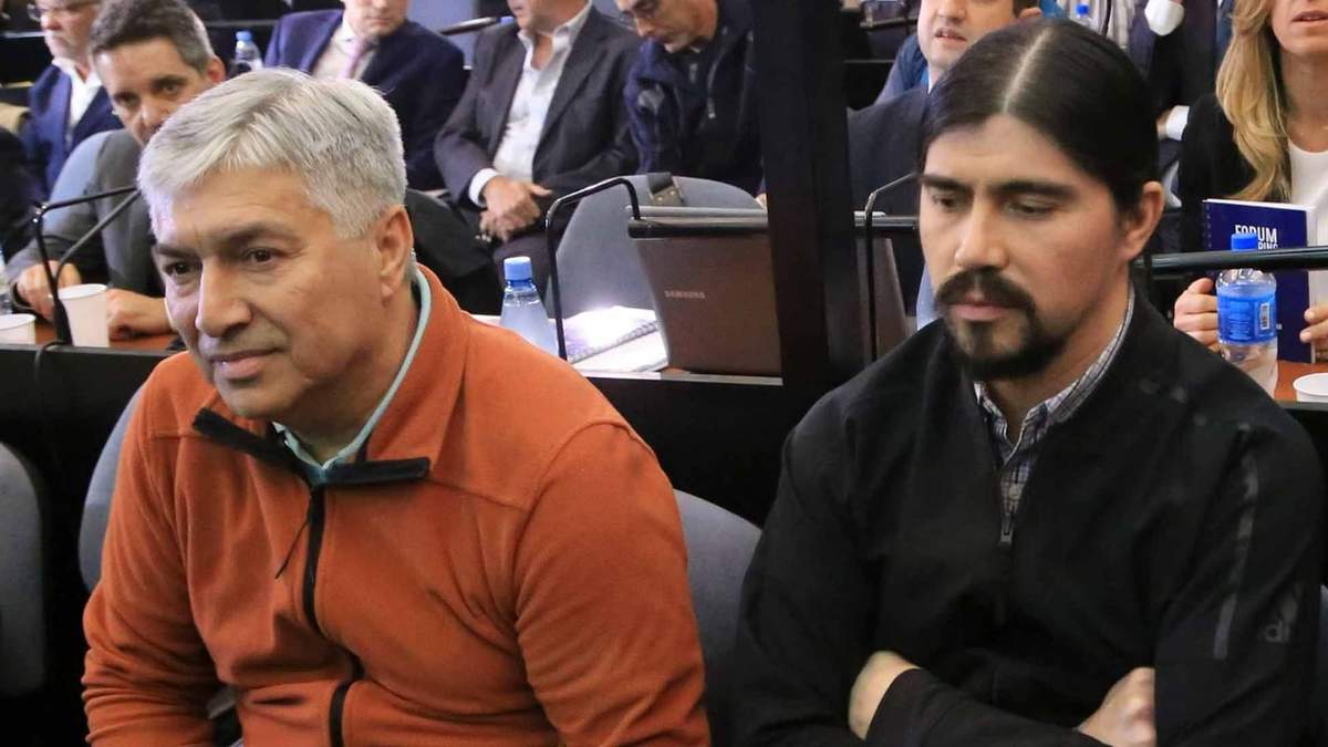Lázaro Báez y su hijo, Martín. Fuente: (Twitter)