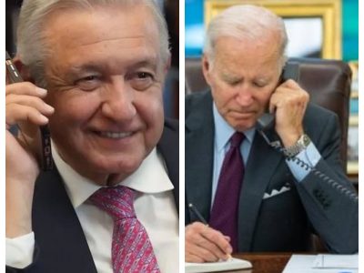 En llamada, deciden AMLO y Biden reforzar esfuerzos conjuntos frente a la crisis migratoria