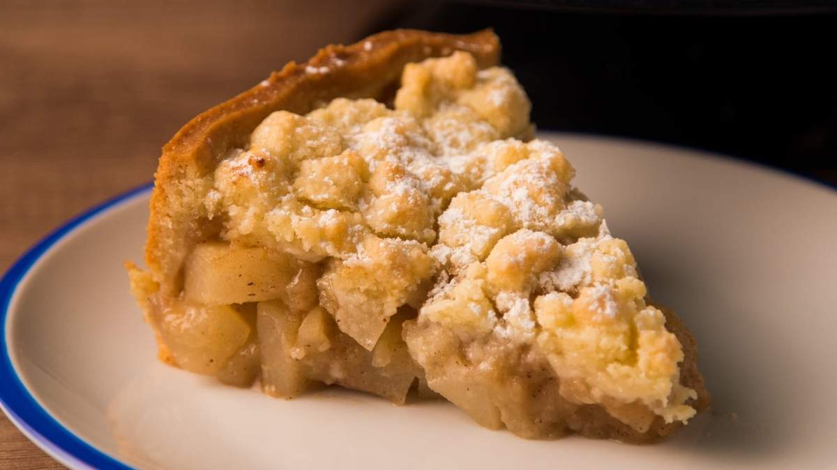 Crumble de pera. Fuente: (X)