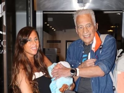 Así fue como Alberto Cormillot y Estefanía Pasquini presentaron a los medios a su pequeño Emilio