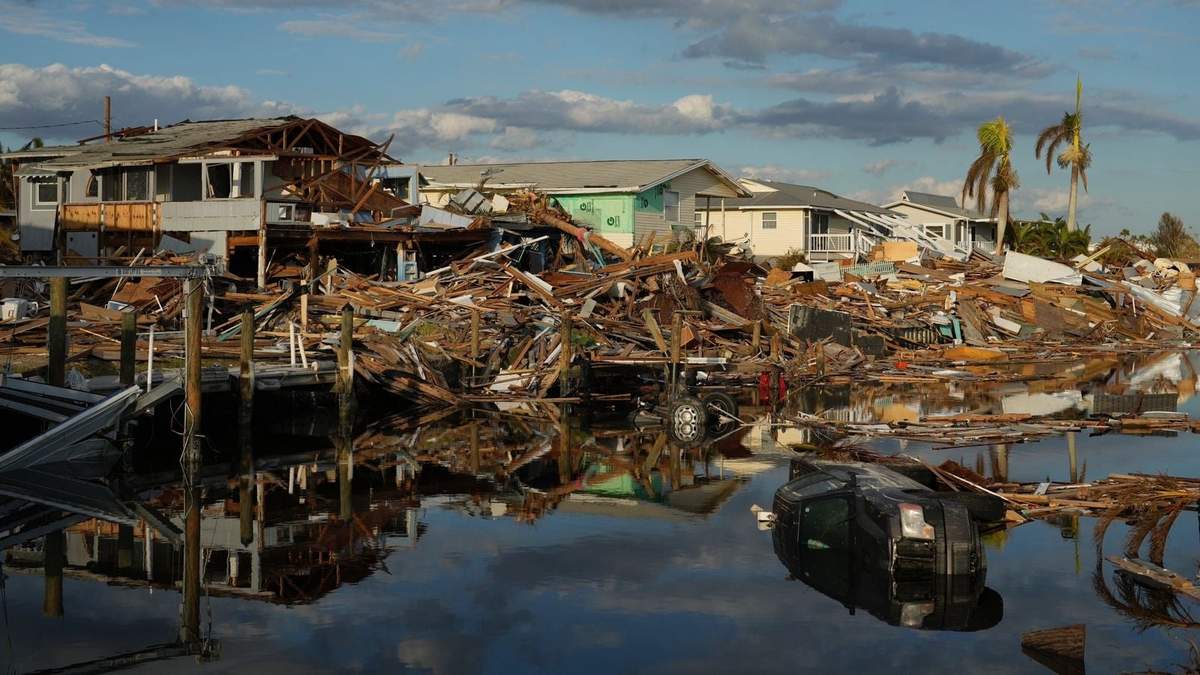 El paso del huracán Ian en Florida en octubre del año pasado