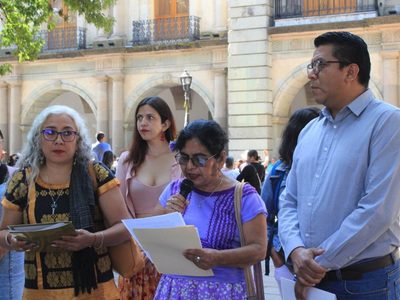 Silvia Pérez, defensora zapoteca, denuncia haber sido amenazada por funcionario del INPI