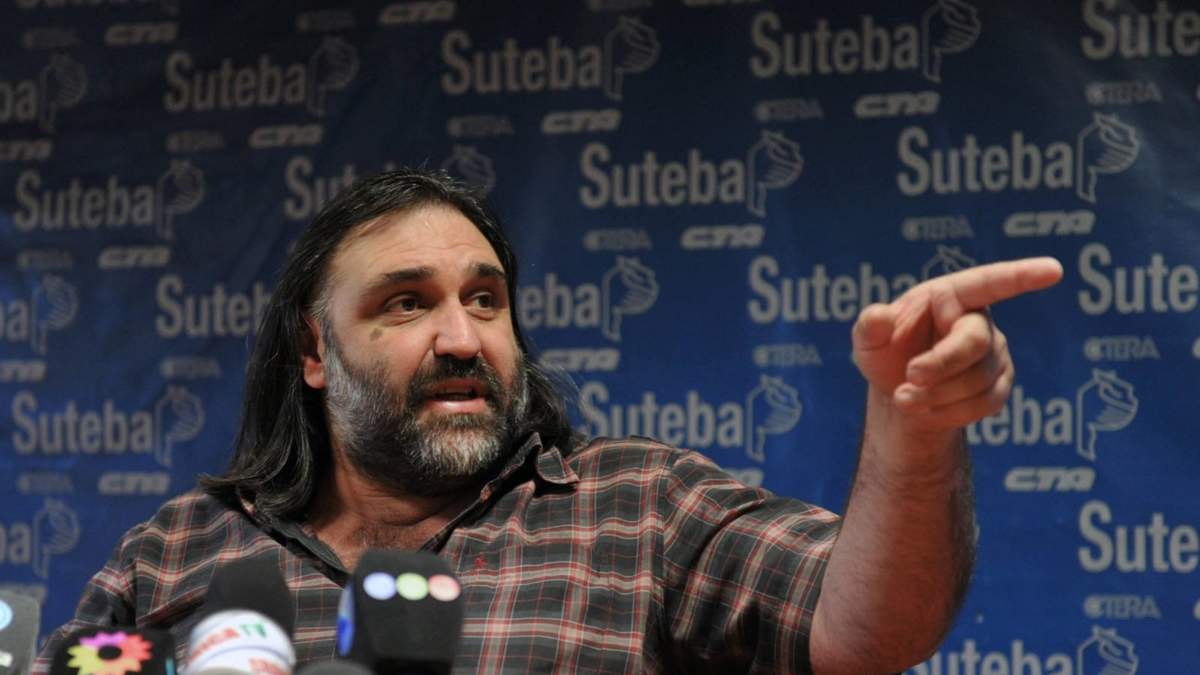 Roberto Baradel, titular de SUTEBA. Fuente: (Twitter)