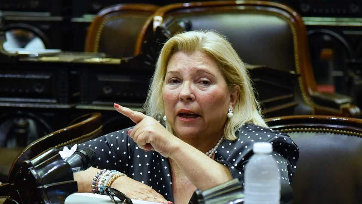 La exdiputada nacional, Elisa Carrió. Fuente: (Twitter)