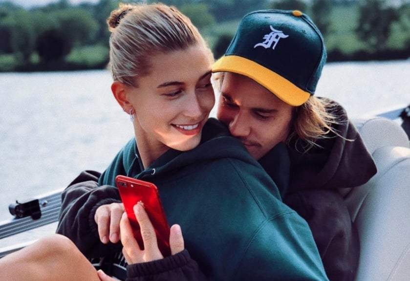 Justin Bieber y Hailey Baldwin. Fuente: (Instagram)