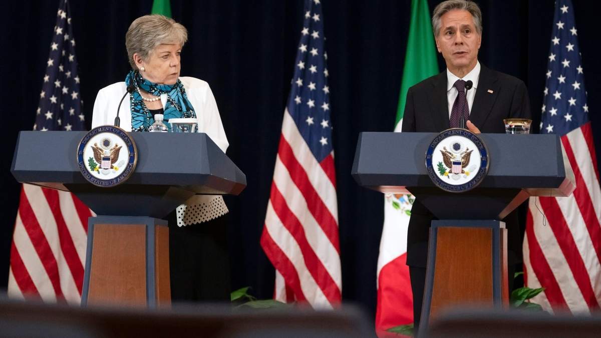 Alicia Bárcena y Antony Blinken