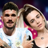 El otro premio de De Paul: Camila Homs preparó una magnífica recepción para el mediocampista